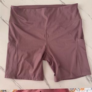 All In Motion Women's Mauve Bike Shorts